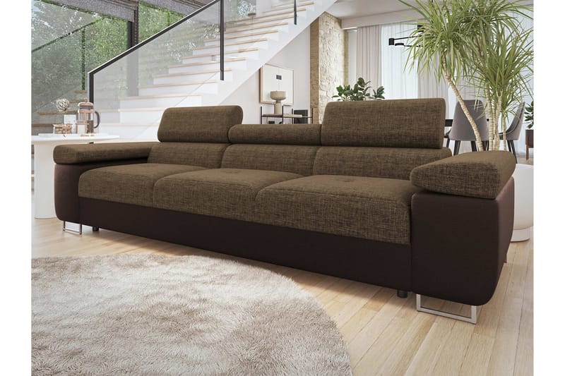 Gabina Sofa 3-seter - Brun - Møbler - Sofaer - 3 seter sofa