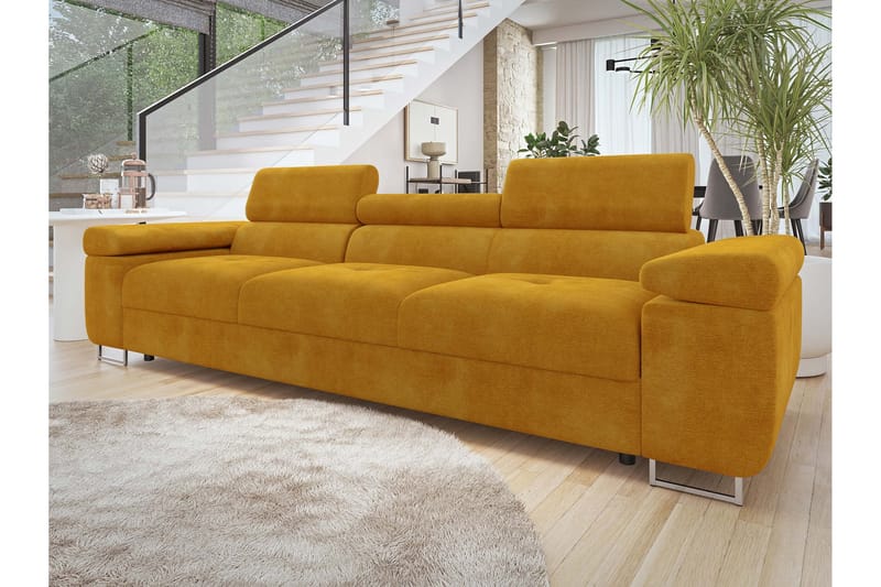 Gabina Sofa 3-seter - Gul - Møbler - Sofaer - 3 seter sofa