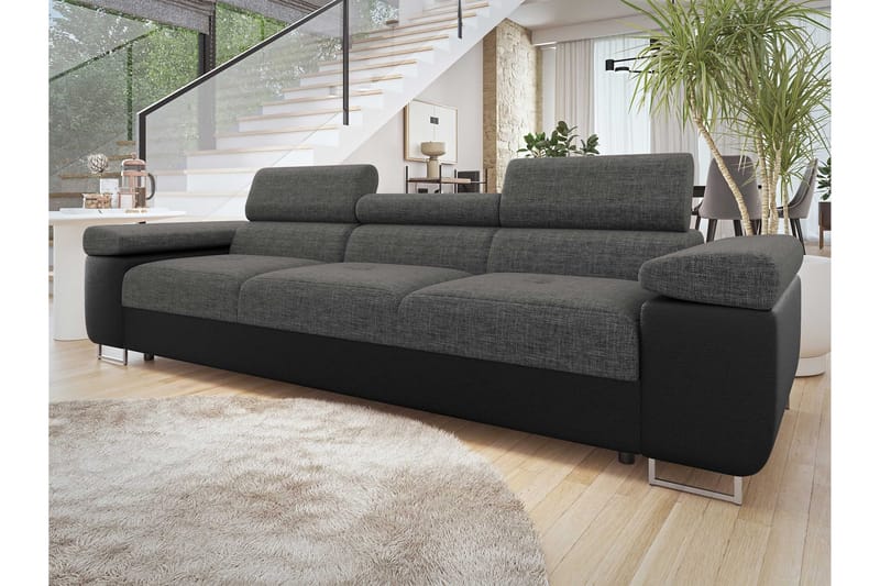 Gabina Sofa 3-seter - Svart/Grå - Møbler - Sofaer - 3 seter sofa