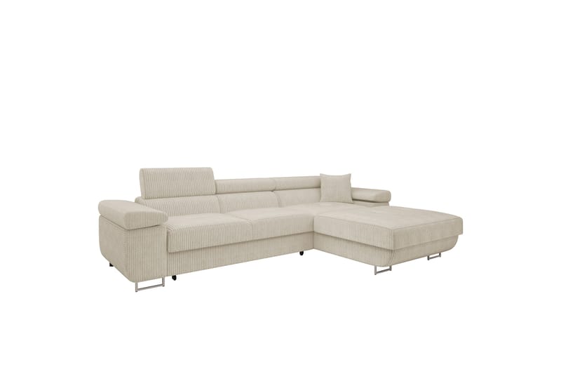 Gabina Sofa med Divan 3-seter - Beige - Møbler - Sofaer - Sofaer med sjeselong - 3 seters sofa med divan