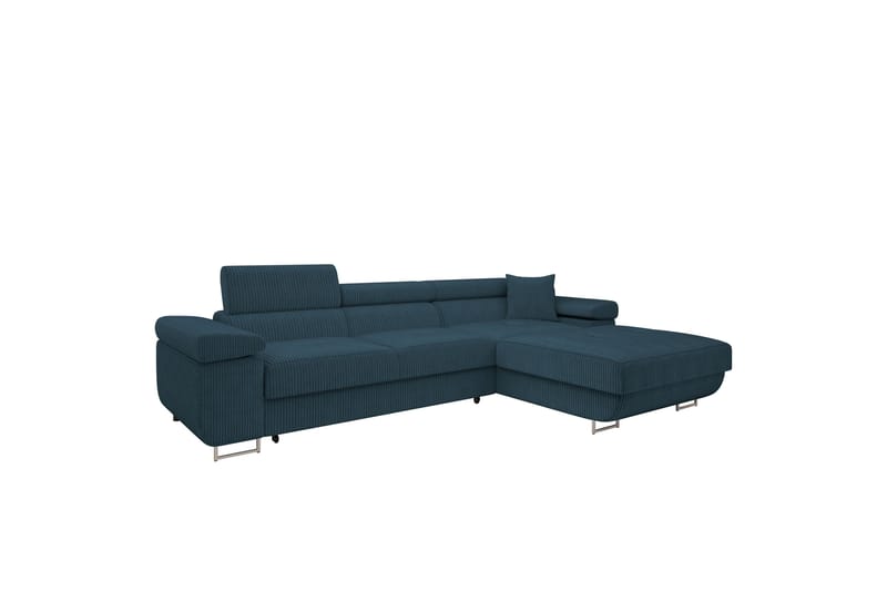 Gabina Sofa med Divan 3-seter - Blå - Møbler - Sofaer - Sofaer med sjeselong - 3 seters sofa med divan