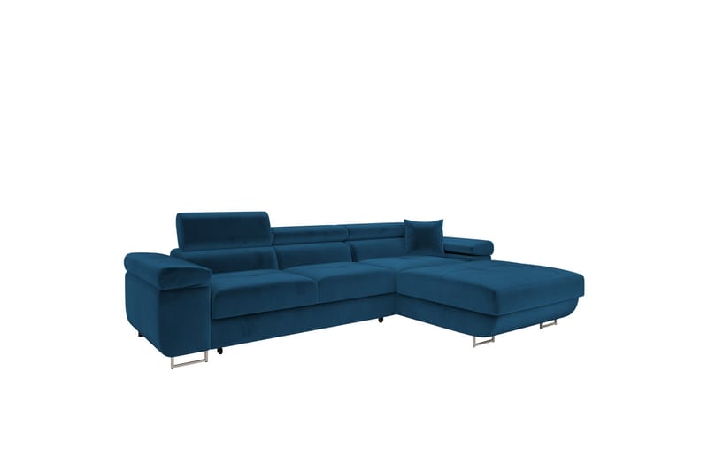 Gabina Sofa med Divan 3-seter - Blå - Møbler - Sofaer - Sofaer med sjeselong - 3 seters sofa med divan