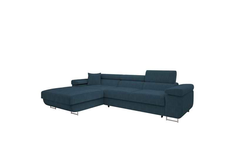 Gabina Sofa med Divan 3-seter - Blå - Møbler - Sofaer - Sofaer med sjeselong - 3 seters sofa med divan