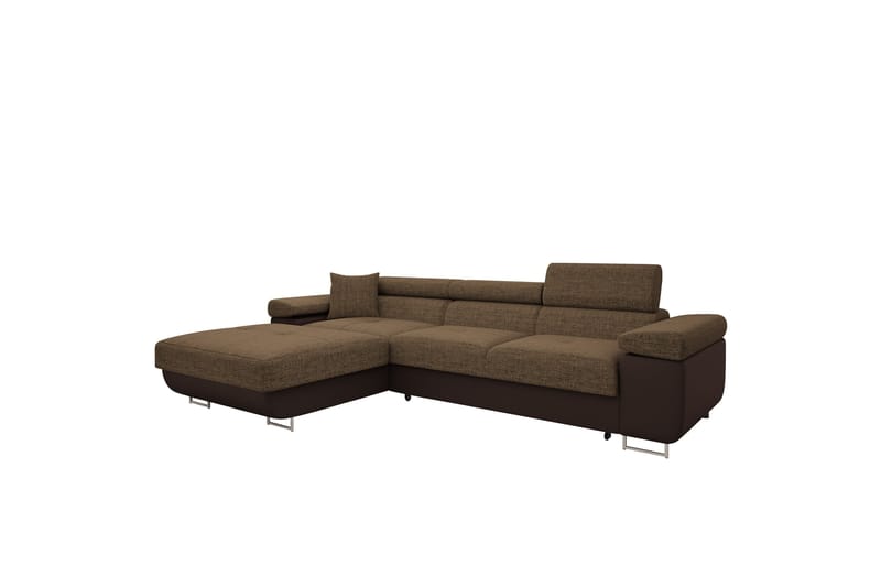 Gabina Sofa med Divan 3-seter - Brun - Møbler - Sofaer - Sofaer med sjeselong - 3 seters sofa med divan