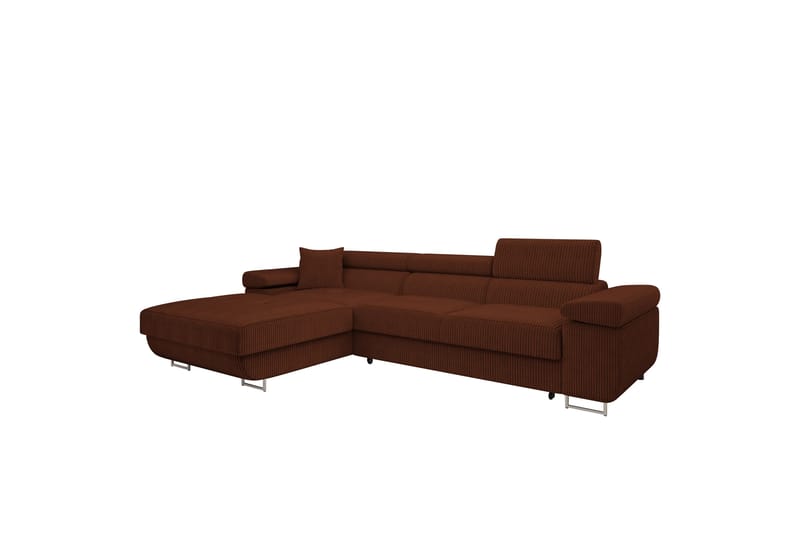 Gabina Sofa med Divan 3-seter - Brun - Møbler - Sofaer - Sofaer med sjeselong - 3 seters sofa med divan