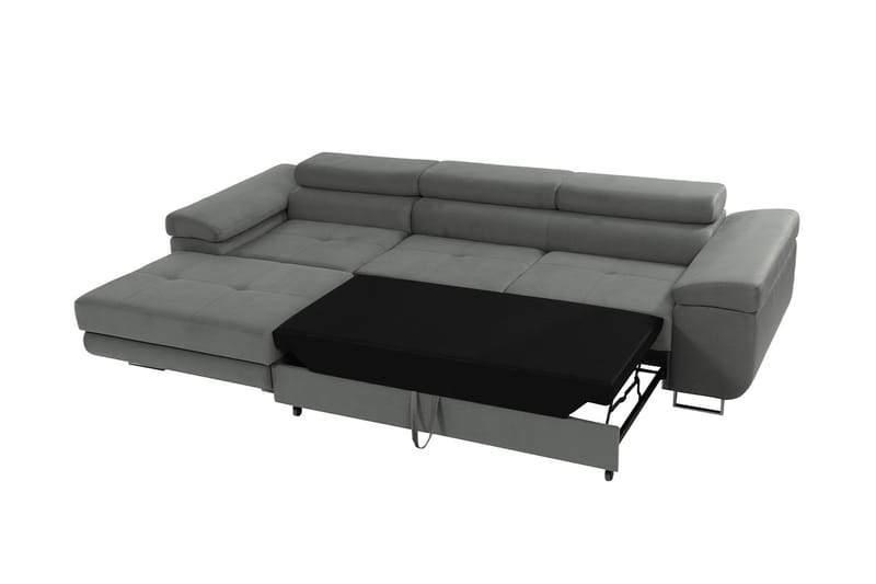 Gabina Sofa med Divan 3-seter - Grå/Hvit - Møbler - Sofaer - Sofaer med sjeselong - 3 seters sofa med divan