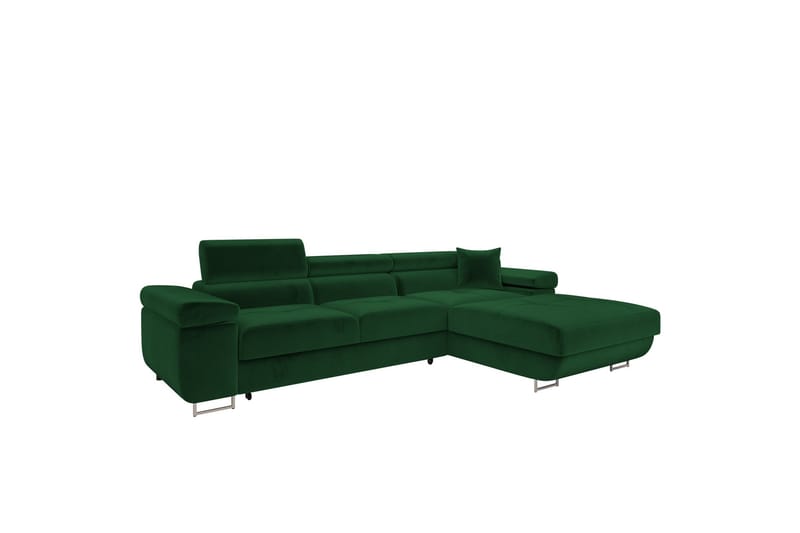 Gabina Sofa med Divan 3-seter - Grønn - Møbler - Sofaer - Sofaer med sjeselong - 3 seters sofa med divan