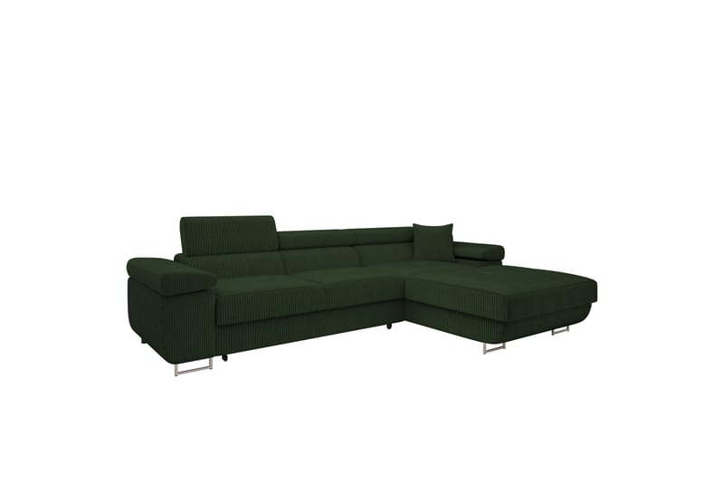 Gabina Sofa med Divan 3-seter - Grønn - Møbler - Sofaer - Sofaer med sjeselong - 3 seters sofa med divan