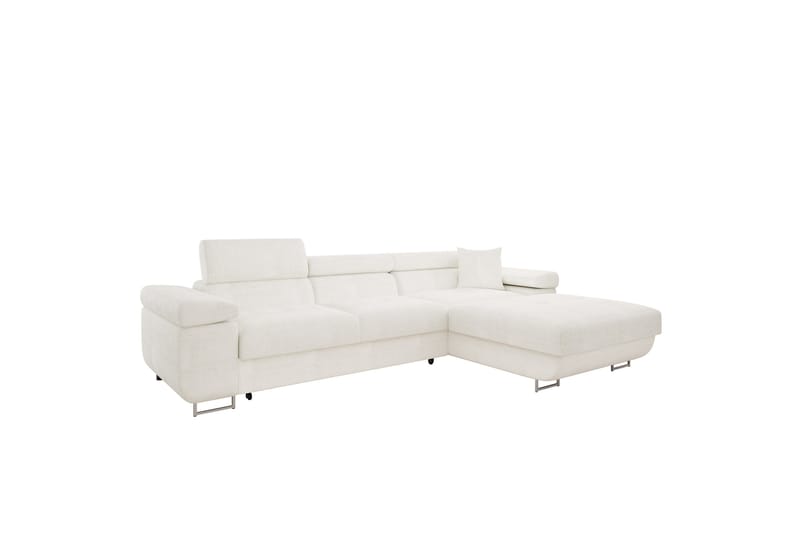 Gabina Sofa med Divan 3-seter - Hvit - Møbler - Sofaer - Sofaer med sjeselong - 3 seters sofa med divan