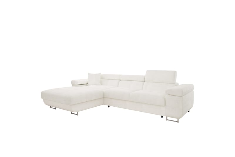 Gabina Sofa med Divan 3-seter - Hvit - Møbler - Sofaer - Sofaer med sjeselong - 3 seters sofa med divan