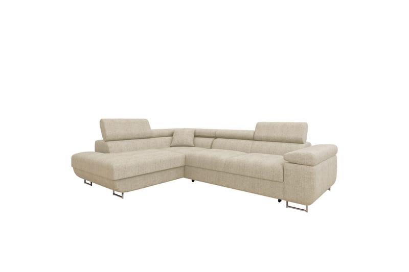 Gabina Sofa med Sjeselong 3-seter - Beige - Møbler - Sofaer - Sofaer med sjeselong - 3 seters sofa med divan