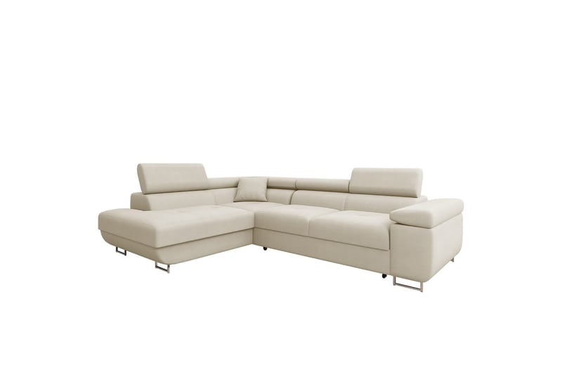 Gabina Sofa med Sjeselong 3-seter - Beige - Møbler - Sofaer - Sofaer med sjeselong - 3 seters sofa med divan