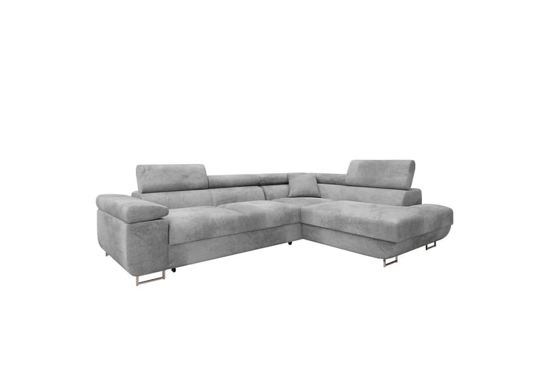 Gabina Sofa med Sjeselong 3-seter - Grå - Møbler - Sofaer - Sofaer med sjeselong - 3 seters sofa med divan