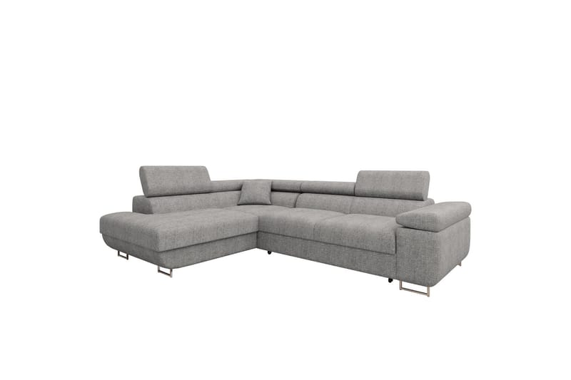 Gabina Sofa med Sjeselong 3-seter - Grå - Møbler - Sofaer - Sofaer med sjeselong - 3 seters sofa med divan