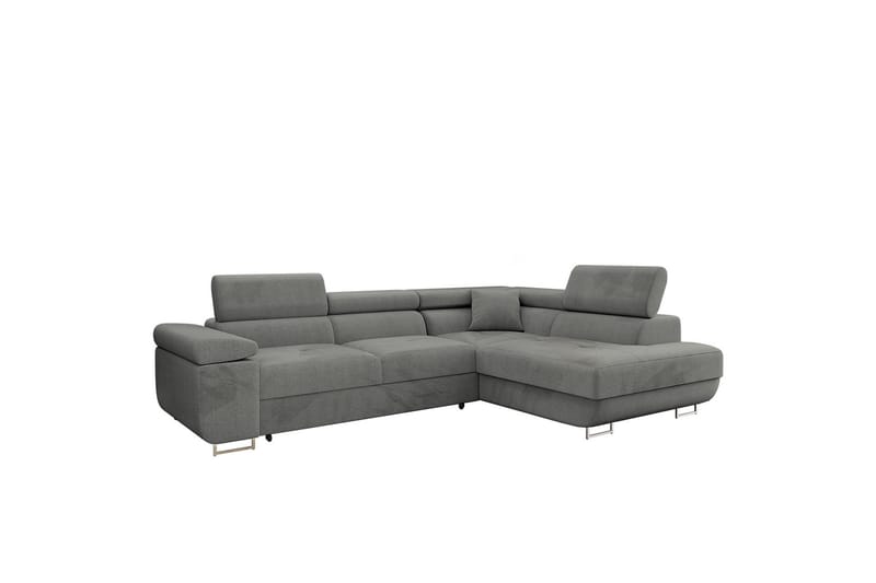 Gabina Sofa med Sjeselong 3-seter - Grå - Møbler - Sofaer - Sofaer med sjeselong - 3 seters sofa med divan