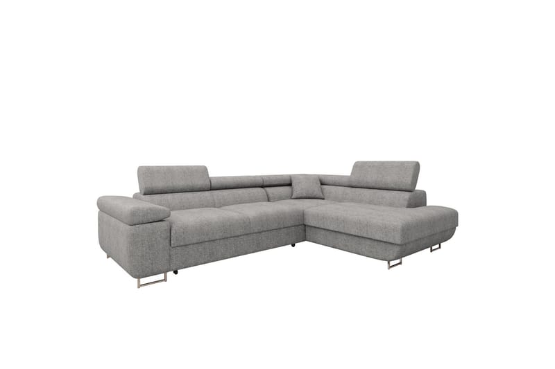 Gabina Sofa med Sjeselong 3-seter - Grå - Møbler - Sofaer - Sofaer med sjeselong - 3 seters sofa med divan