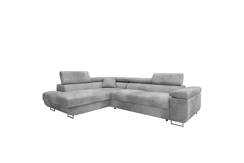 Gabina Sofa med Sjeselong 3-seter - Grå - Møbler - Sofaer - Sofaer med sjeselong - 3 seters sofa med divan