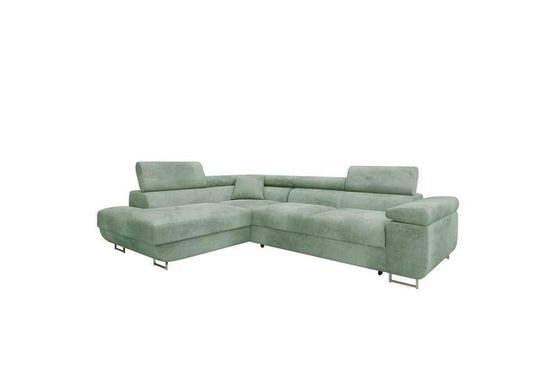 Gabina Sofa med Sjeselong 3-seter - Grønn - Møbler - Sofaer - Sofaer med sjeselong - 3 seters sofa med divan