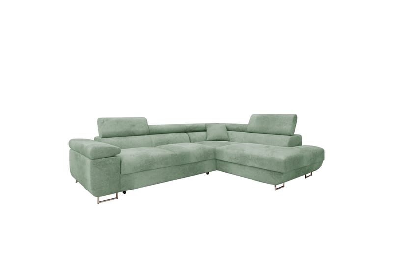 Gabina Sofa med Sjeselong 3-seter - Grønn - Møbler - Sofaer - Sofaer med sjeselong - 3 seters sofa med divan