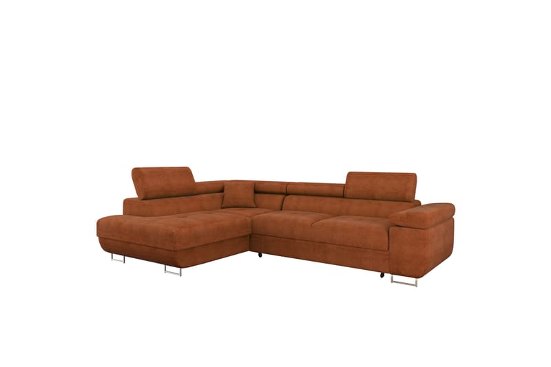 Gabina Sofa med Sjeselong 3-seter - Oransje - Møbler - Sofaer - Sofaer med sjeselong - 3 seters sofa med divan