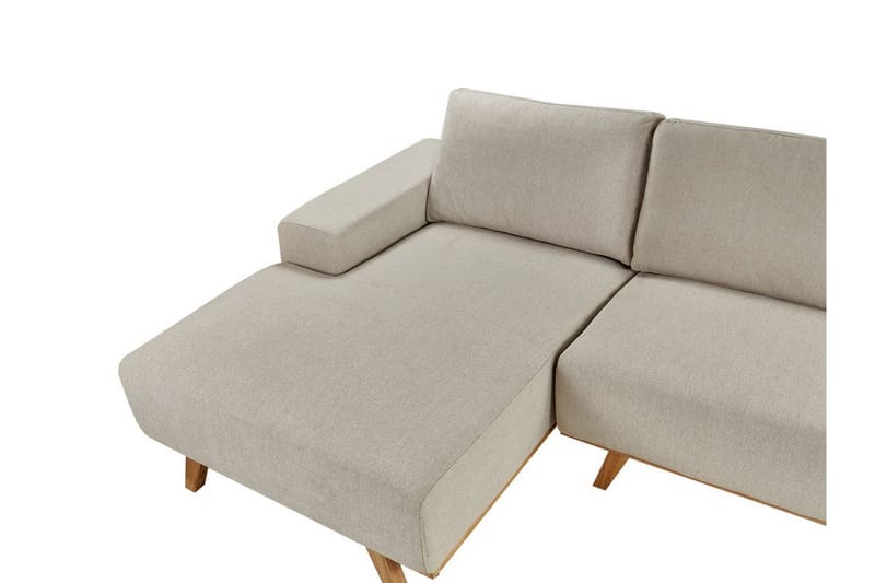 Gaines Hjørnesofa 3-seter - Beige/Lyst tre - Møbler - Sofaer - Hjørnesofaer