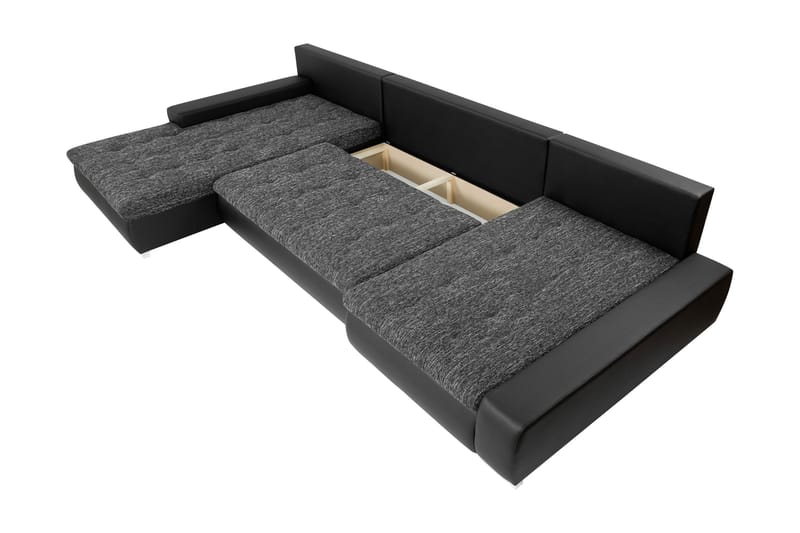 Gamal Sofa Dobbeldivan 4-seter - Brun - Møbler - Sofaer - U-sofa