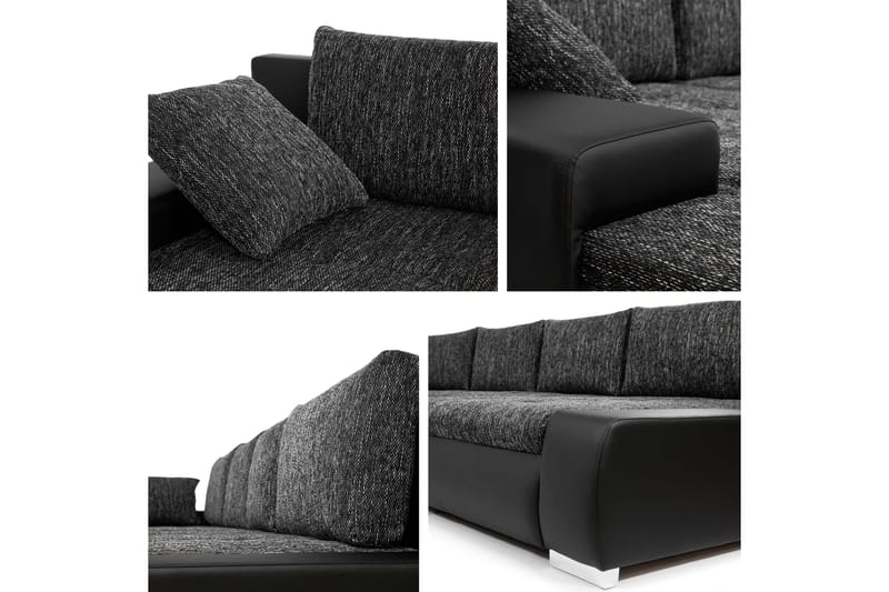 Gamal Sofa Dobbeldivan 4-seter - Brun - Møbler - Sofaer - U-sofa