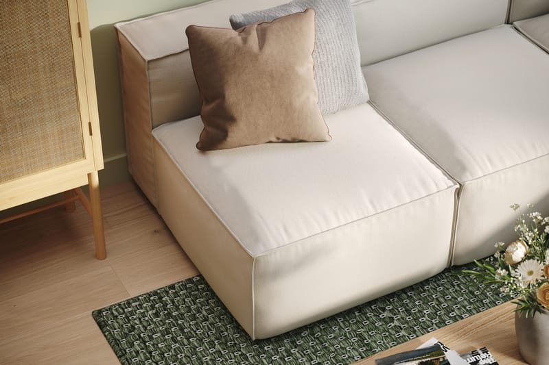 Hjørnesofa 5-seters Narender - Beige - Møbler - Sofaer - Hjørnesofaer