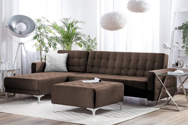 Hjørnesofa Aberdeen 267 cm - Brun - Møbler - Sofaer - Hjørnesofaer