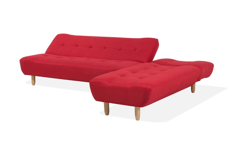 Hjørnesofa Alsten 182 cm - Rød - Møbler - Sofaer - Hjørnesofaer