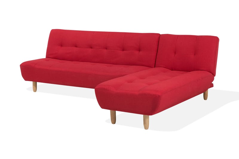 Hjørnesofa Alsten 182 cm - Rød - Møbler - Sofaer - Hjørnesofaer