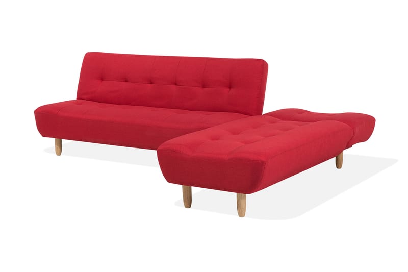 Hjørnesofa Alsten 182 cm - Rød - Møbler - Sofaer - Hjørnesofaer