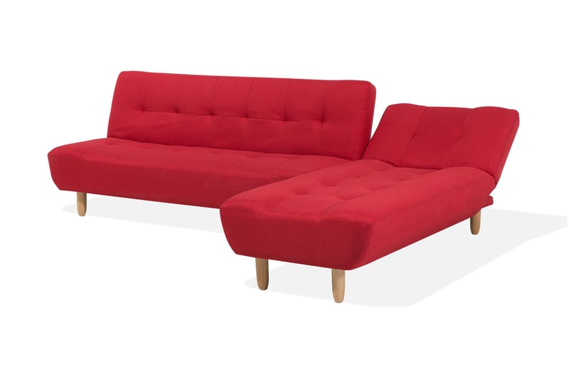 Hjørnesofa Alsten 182 cm - Rød - Møbler - Sofaer - Hjørnesofaer