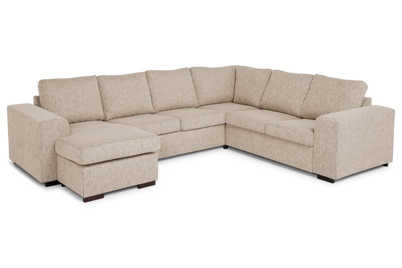 Hjørnesofa Alter 4-seter med Divan Vendbar - Beige - Hjørnesofa med divan - Hjørnesofaer