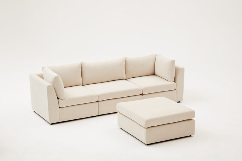 Hjørnesofa Bulmaca 3-sits - Beige - Møbler - Sofaer - Hjørnesofaer