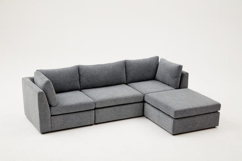 Hjørnesofa Bulmaca 3-sits - Lyse brun - Møbler - Sofaer - Hjørnesofaer