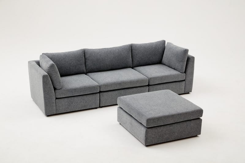 Hjørnesofa Bulmaca 3-sits - Lyse brun - Møbler - Sofaer - Hjørnesofaer