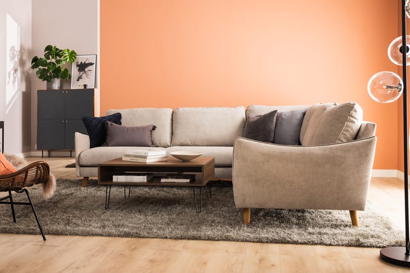 Hjørnesofa Colt Lyx Høyre - Beige - Møbler - Sofaer - Hjørnesofaer