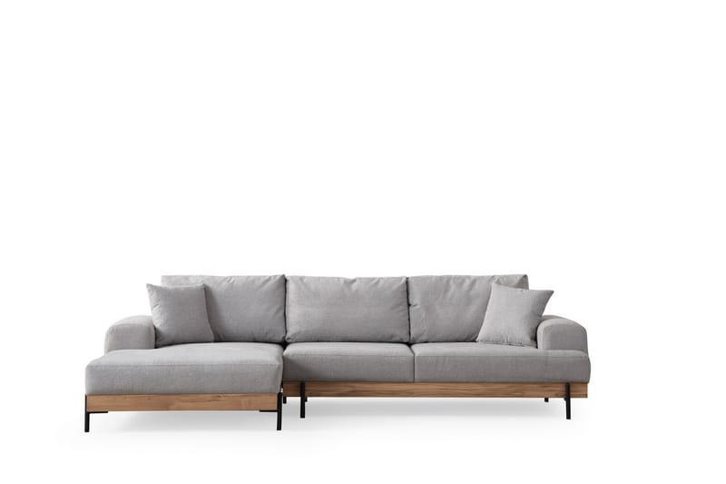 Hjørnesofa Eti 3-sits - Grå - Møbler - Sofaer - Hjørnesofaer