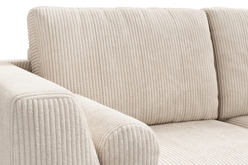 Hjørnesofa Friday Lyx Vendbar - Beige/Krom - Møbler - Sofaer - Hjørnesofaer