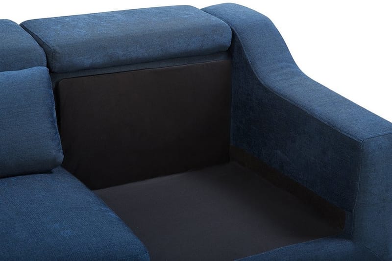 Hjørnesofa Glosli 220 cm - Blå - Møbler - Sofaer - Hjørnesofaer