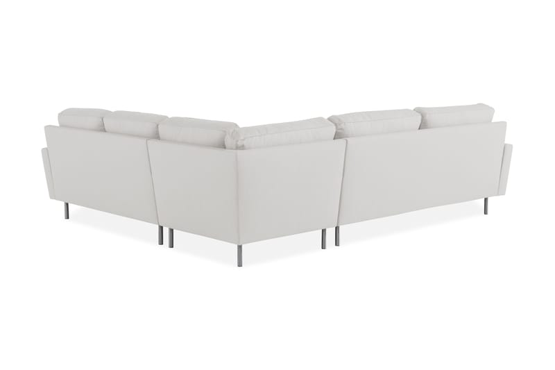 Hjørnesofa Høyre Koliko - Beige|Krom - Møbler - Sofaer - Hjørnesofaer