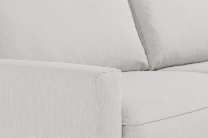 Hjørnesofa Høyre Koliko - Beige|Krom - Møbler - Sofaer - Hjørnesofaer