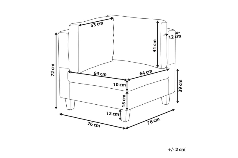 Hjørnesofa Lindorollo Høyre - Beige - Møbler - Sofaer - Hjørnesofaer