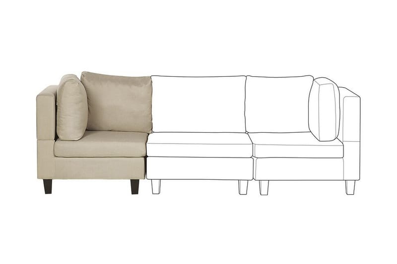 Hjørnesofa Lindorollo Høyre - Beige - Møbler - Sofaer - Hjørnesofaer