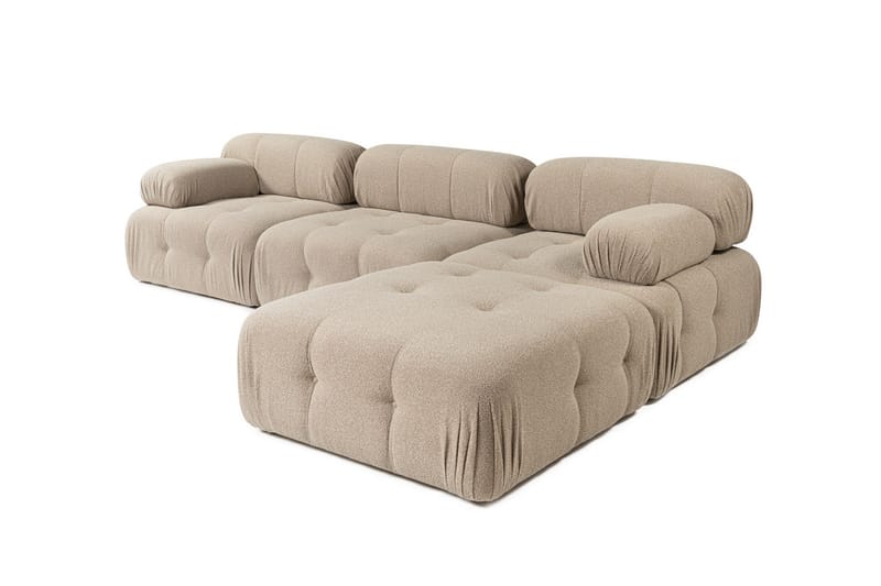 Hjørnesofa Mahito 3-sits - Peach - Møbler - Sofaer - Hjørnesofaer