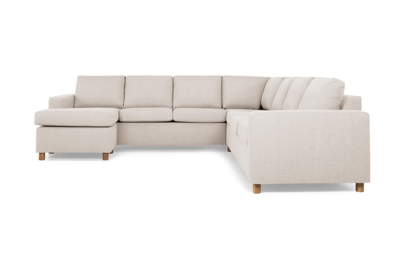 Hjørnesofa Nevada med Divan Large Venstre - Beige - Møbler - Sofaer - Hjørnesofaer - Hjørnesofa med divan