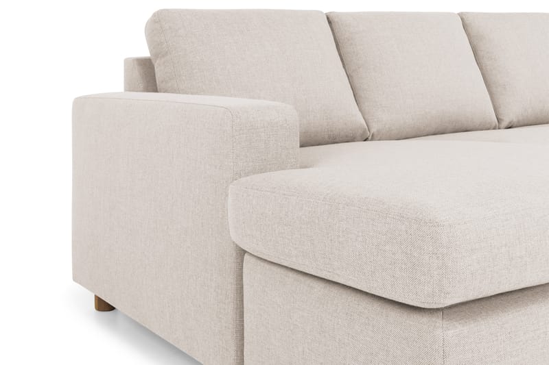 Hjørnesofa Nevada med Divan Large Venstre - Beige - Møbler - Sofaer - Hjørnesofaer - Hjørnesofa med divan