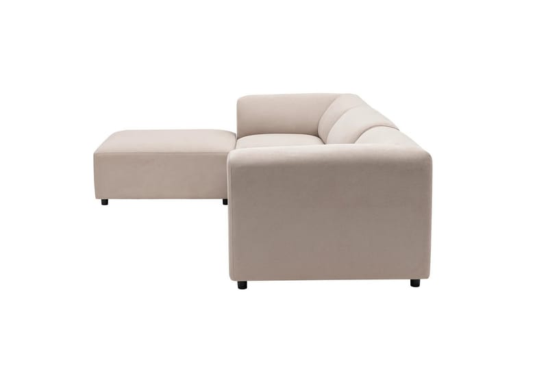 Hjørnesofa Munesh 4-sits - Cream - Møbler - Sofaer - Hjørnesofaer