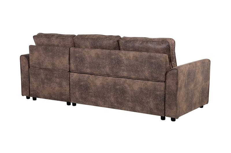 Hjørnesofa Nesna 228 cm - Brun - Møbler - Sofaer - Hjørnesofaer